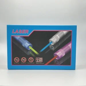 لیزر حرارتی دیودی آبی با بدنه مشکی و سری‌های دایره‌ای